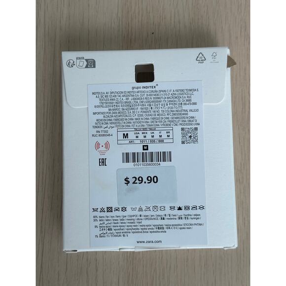 Zara Red Floral Earrings - OS - New - Picture 2 of 2